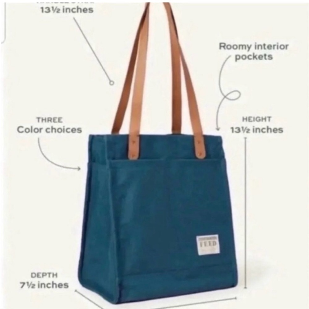 “Feed Project” To Feed Others Canvas Market Tote … - image 7